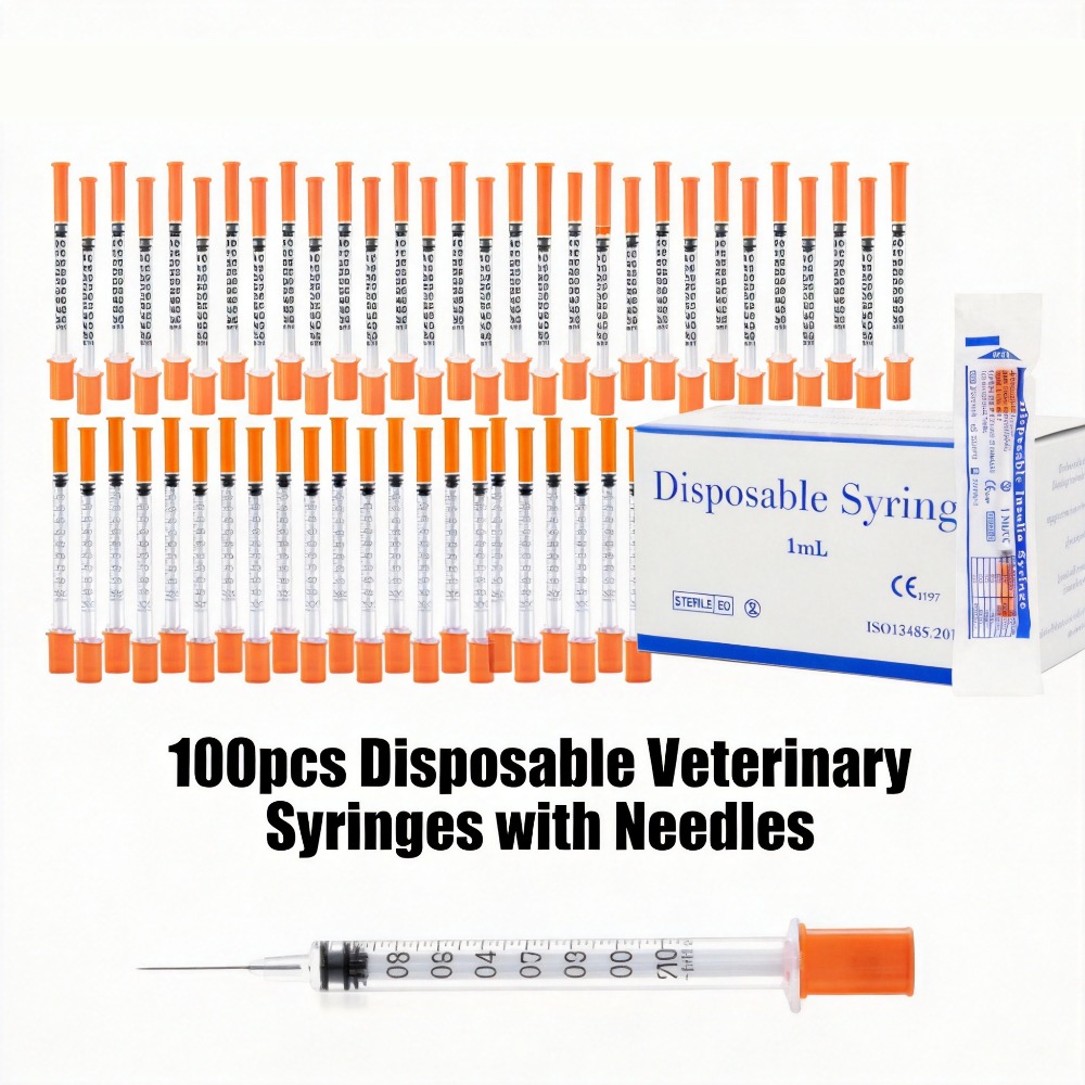 Pet Supplies Discount - 100pcs Disposable Syringe1ml 0.5ml 30G 31G