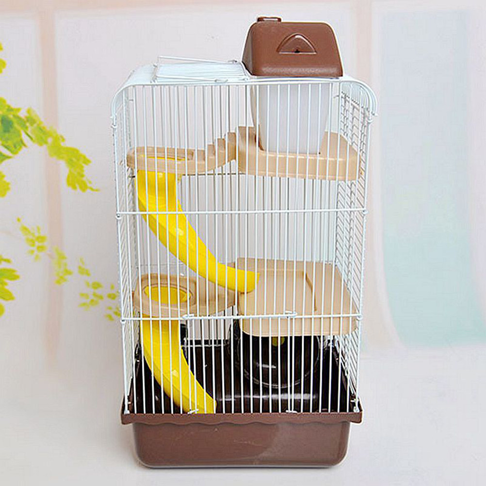 Luxury 3-Tier Slide Design Ham - Hamster Cage Wheel 评论和价格