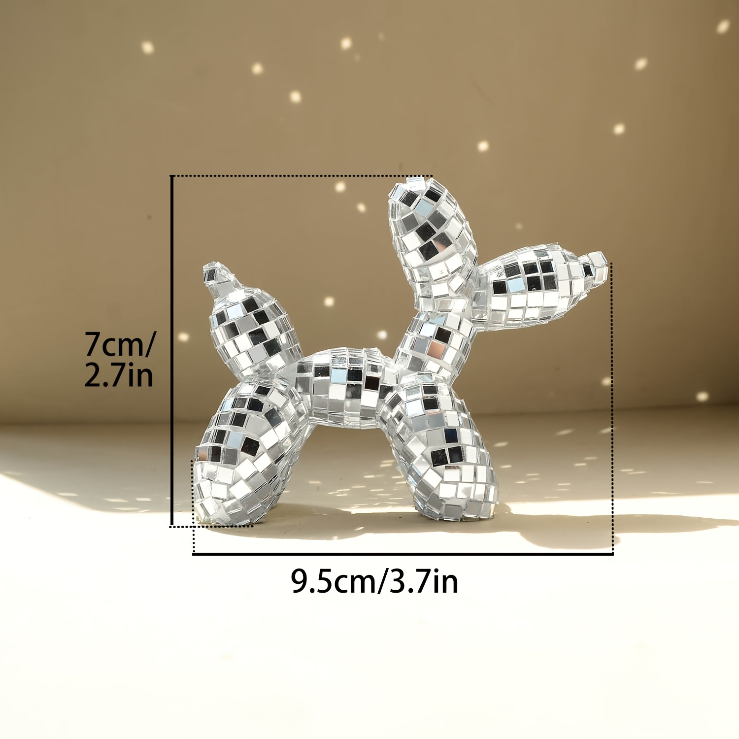 1pc Disco Mirror Balloon Puppy - Pet Supplies Discount 评论和价格