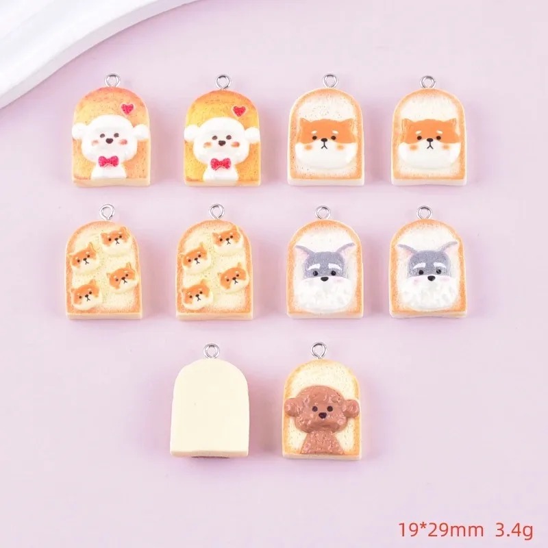 10Pcs Cute Toast Dog Resin Pen - Pet Supplies Discount 评论和价格