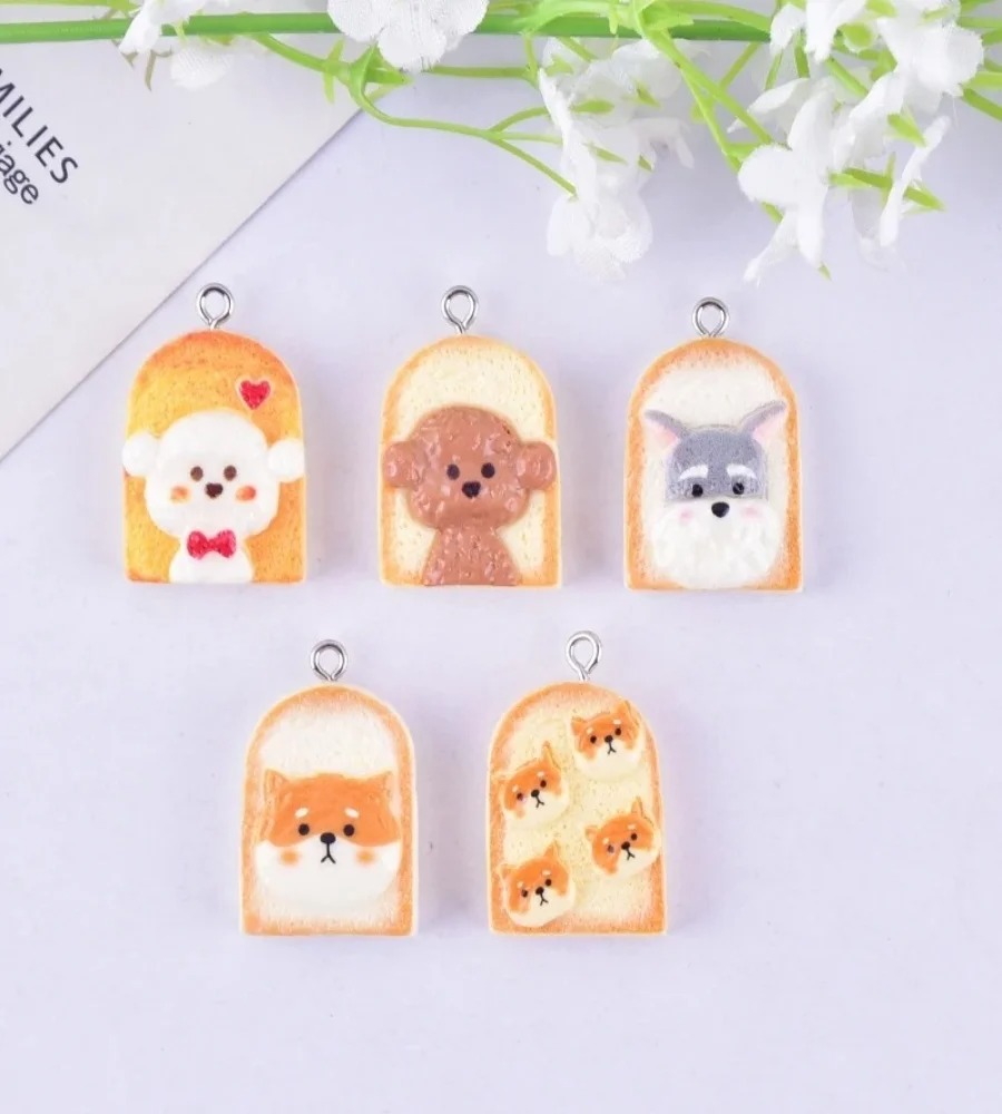 10Pcs Cute Toast Dog Resin Pen - Pet Supplies Discount 评论和价格