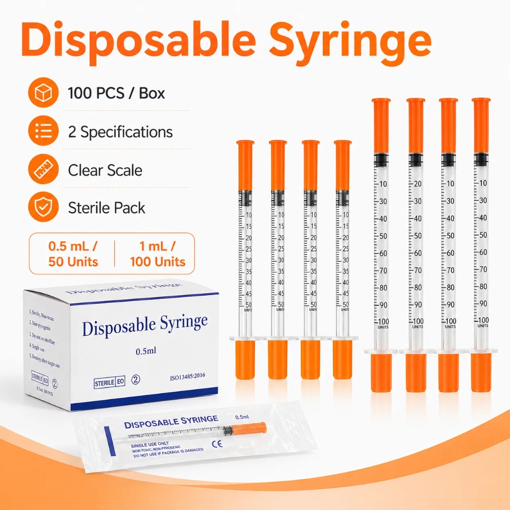 100pcs Disposable Syringe1ml 0 - Pet Supplies Discount 评论和价格